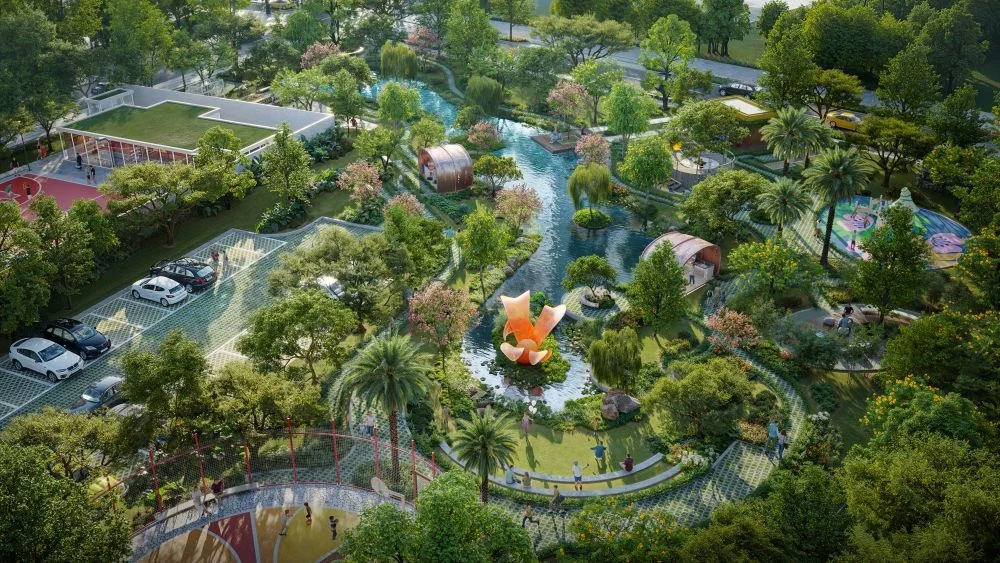 Phối cảnh Springville, minh hoạ khu Nhơn Trạch